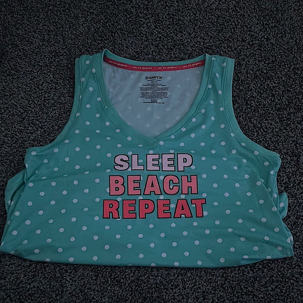 Jockey Women's Mint Polka Dot Pajama Top